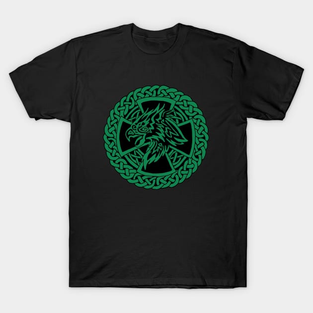 Celtic Hawk T-Shirt by Astrablink7